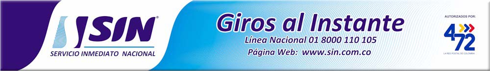 S.I.N Servicio Inmediato Nacional de giros