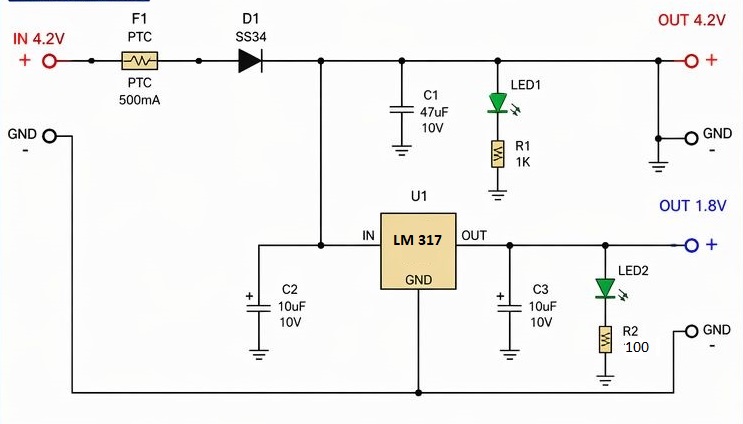 FUENTE 4V2 1V8
