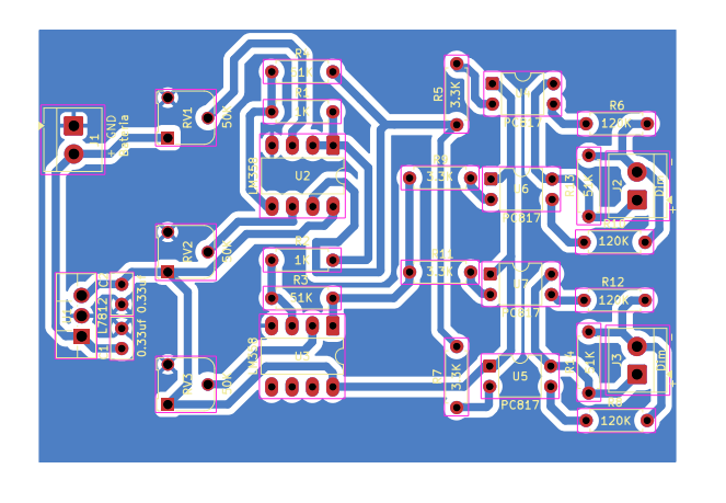 Diseño de la PCB realizado en KiCad