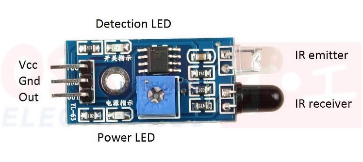 modulo sensor obstaculos infrarrojo fc 51
